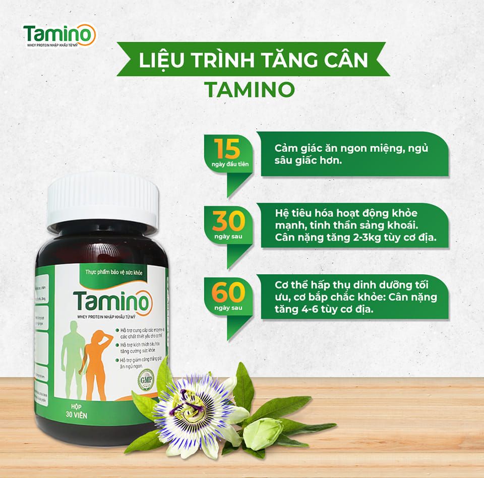 Combo 3 hộp tăng cân tamino