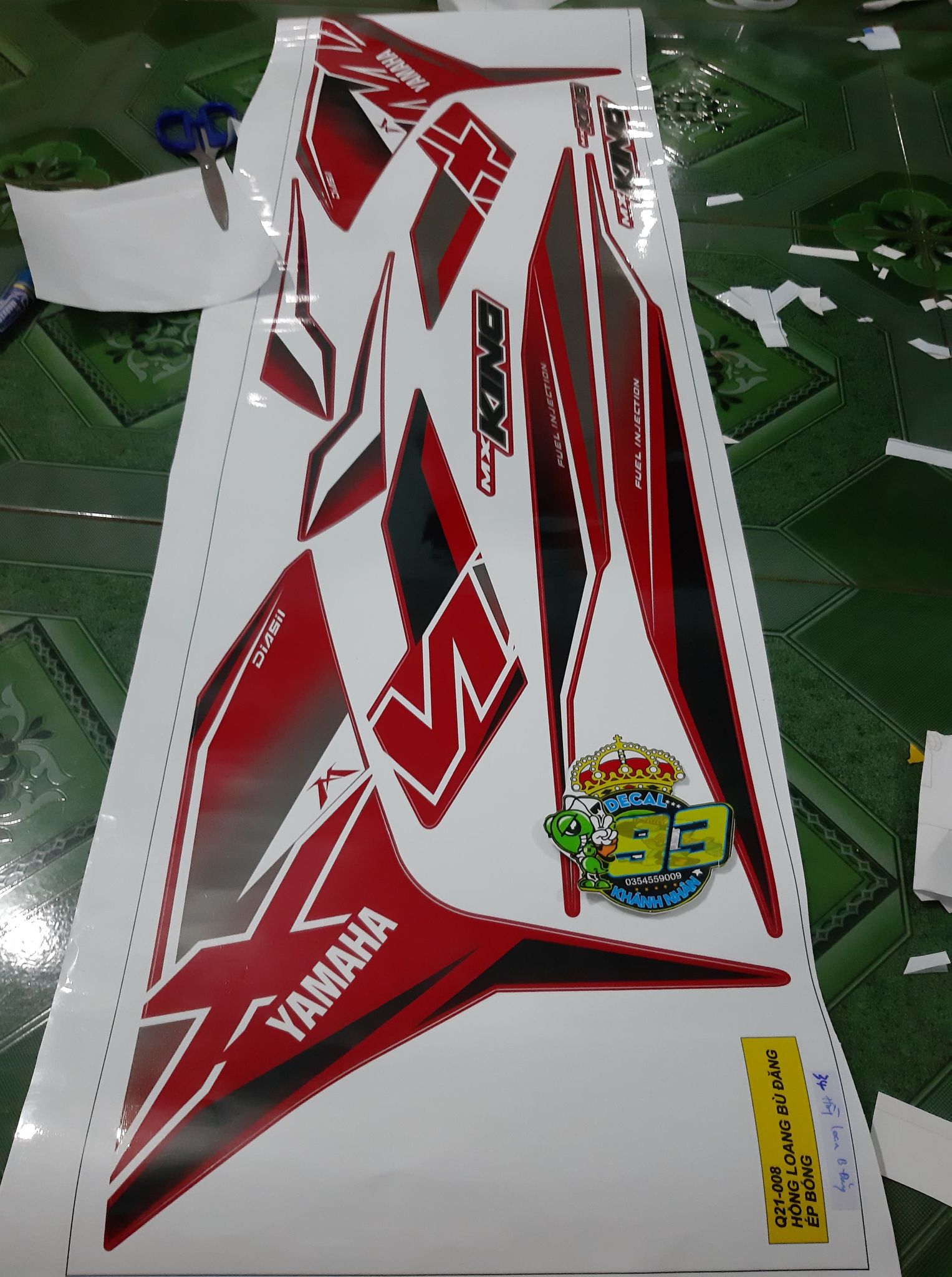 tem rời  Ex 150 mxking 2020 đỏ