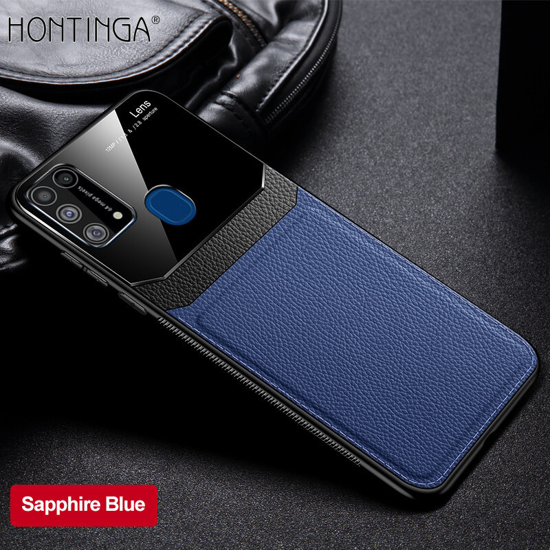 Ốp Honinga Cho Ốp Lưng Samsung Galaxy M31 Ốp Kết Cấu Da Mỏng Ốp Bảo Vệ Máy Ảnh Nâng Cấp Fahion Ốp Bảo Vệ Điện Thoại Mỏng Mờ Ốp Lưng Chống Sốc Cove, Ốp Lưng Cứng Điện Thoại Cầm Tay Cho Bé Trai Bé Gái Nam Nữ