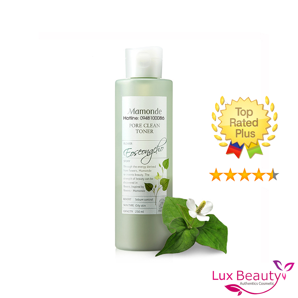 Nước hoa hồng Mamonde Water Toner  dòng Pore Clean