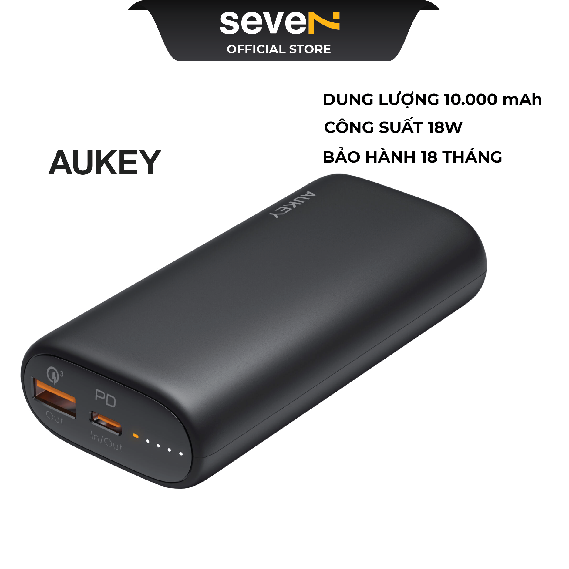 Pin dự phòng aukey pb-y36 10.000 mah