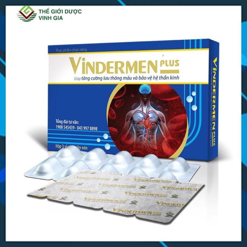 Vindermen Plus - 30 viên - Giúp tăng cường lưu thông máu và bảo vệ hệ thần