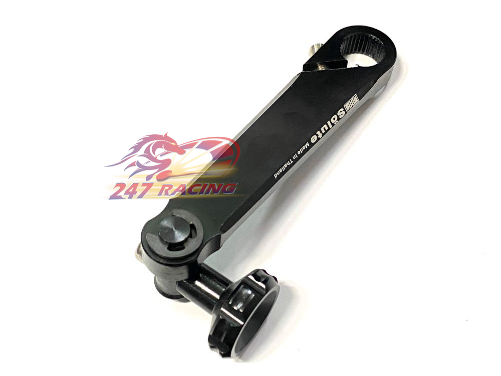 Pát thắng Nhôm CNC hàng Thái màu ĐEN gắn xe máy Wave,Dream,Sirius,Exciter...