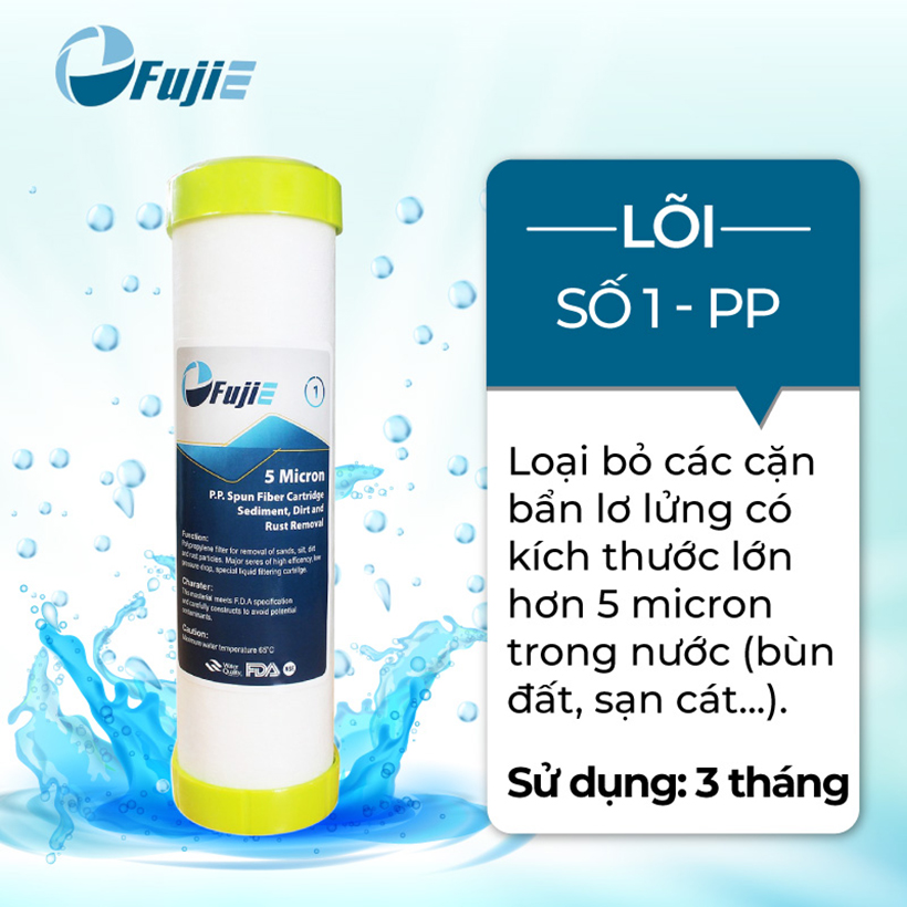 Lõi lọc ro fujie số 1 pp - 5 micron