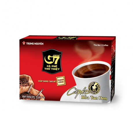 Cà phê G7 - Hoà tan đen 15 gói Trung Nguyên - G7 hòa tan đen 15 gói G7 hòa tan đen