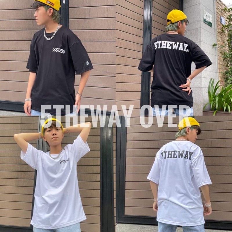 Áo thun 5Theway Over full tag hãng Nam nữ