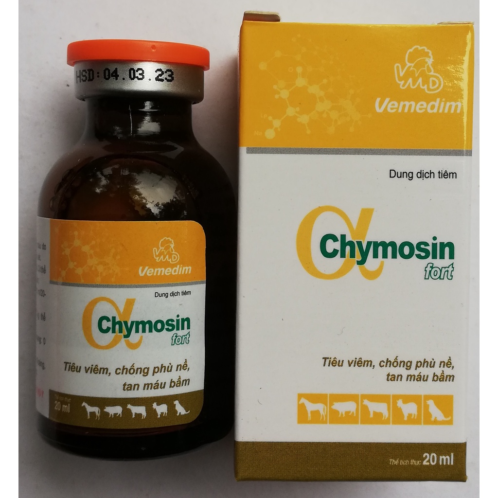 Chymosin Fort( 20ml -100ml) Chuyên gia tiêu viêm tan kén chống phù nề ở gà đá