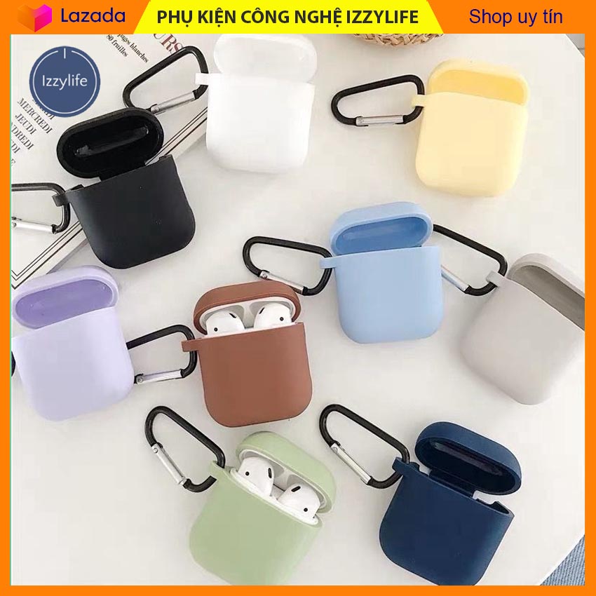 Vỏ ốp bảo vệ tai nghe Airpods 2 tai nghe i12 chống sước chống va đập chống bụi màu sắc đa dạng - Izzylife