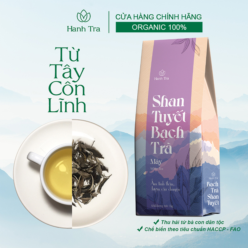 Trà shan tuyết cổ thụ hà giang bạch trà mây 35g trà thơm ngon cao cấp ngọt hậu sâu lắng trà shang tuyết tốt cho sức khoẻ trà đặc sản việt nam chè san tuyết white peony tea