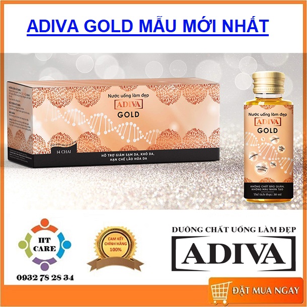[HCM]COLLAGEN ADIVA GOLD - HỘP 14 LỌ