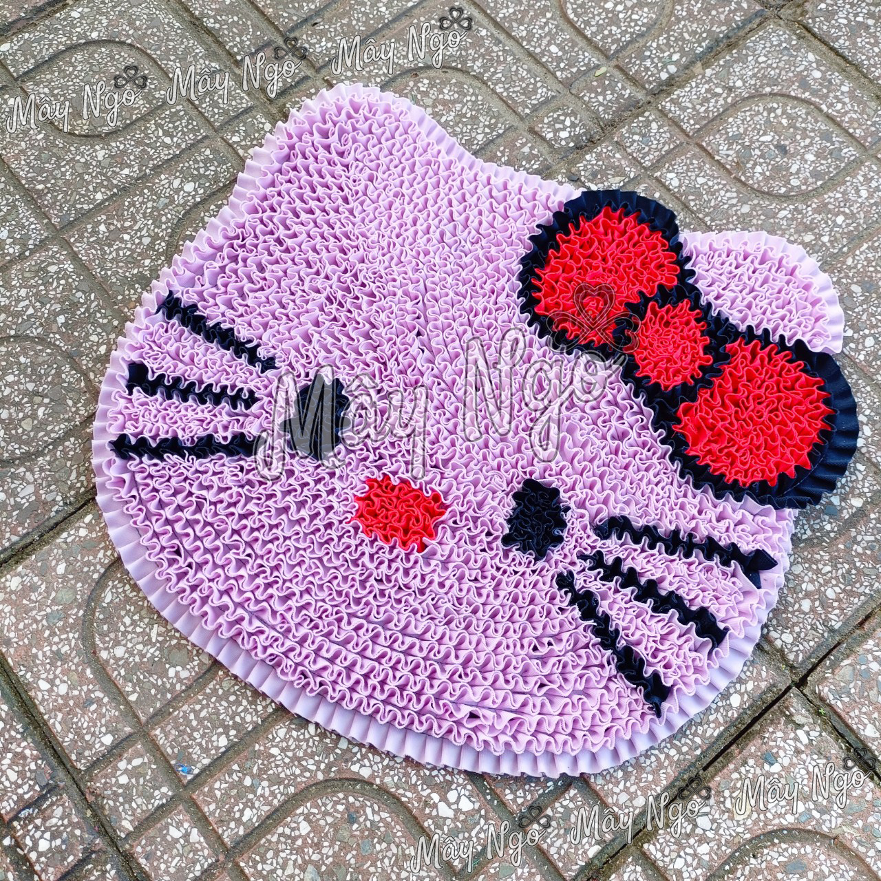 Thảm lau chân hình mèo kitty, thảm trang trí phòng