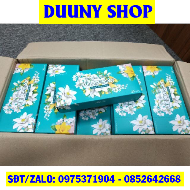 GIẤY THƠM QUẦN ÁO AIRDRESSER HƯƠNG HOA TUYẾT NHUNG DÙNG CHO MÁY GIẶT KHÔ LG STYLER, SAMSUNG DRESSER