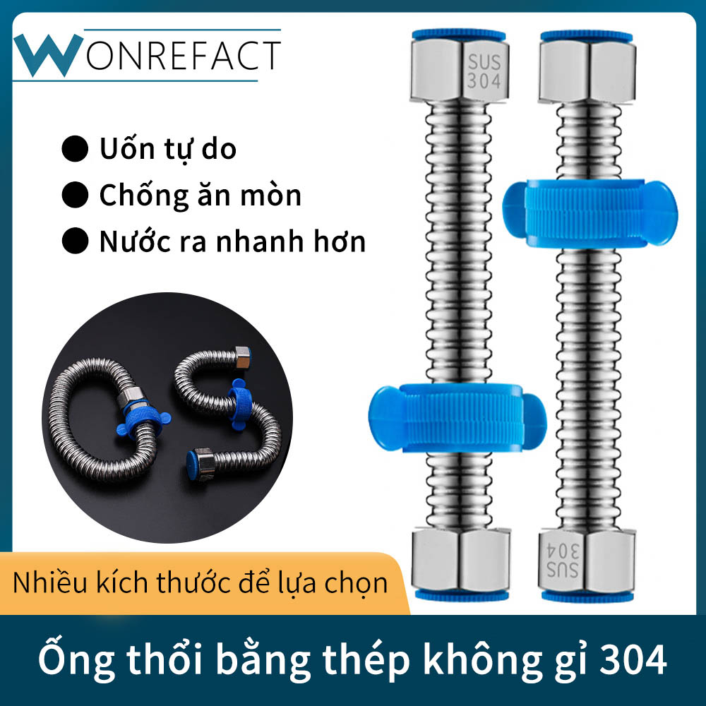 Ống thép không gỉ ống nước nóng và lạnh bồn cầu nhà vệ sinh máy nước nóng máy nước nóng ống đầu vào ống nối linh hoạt