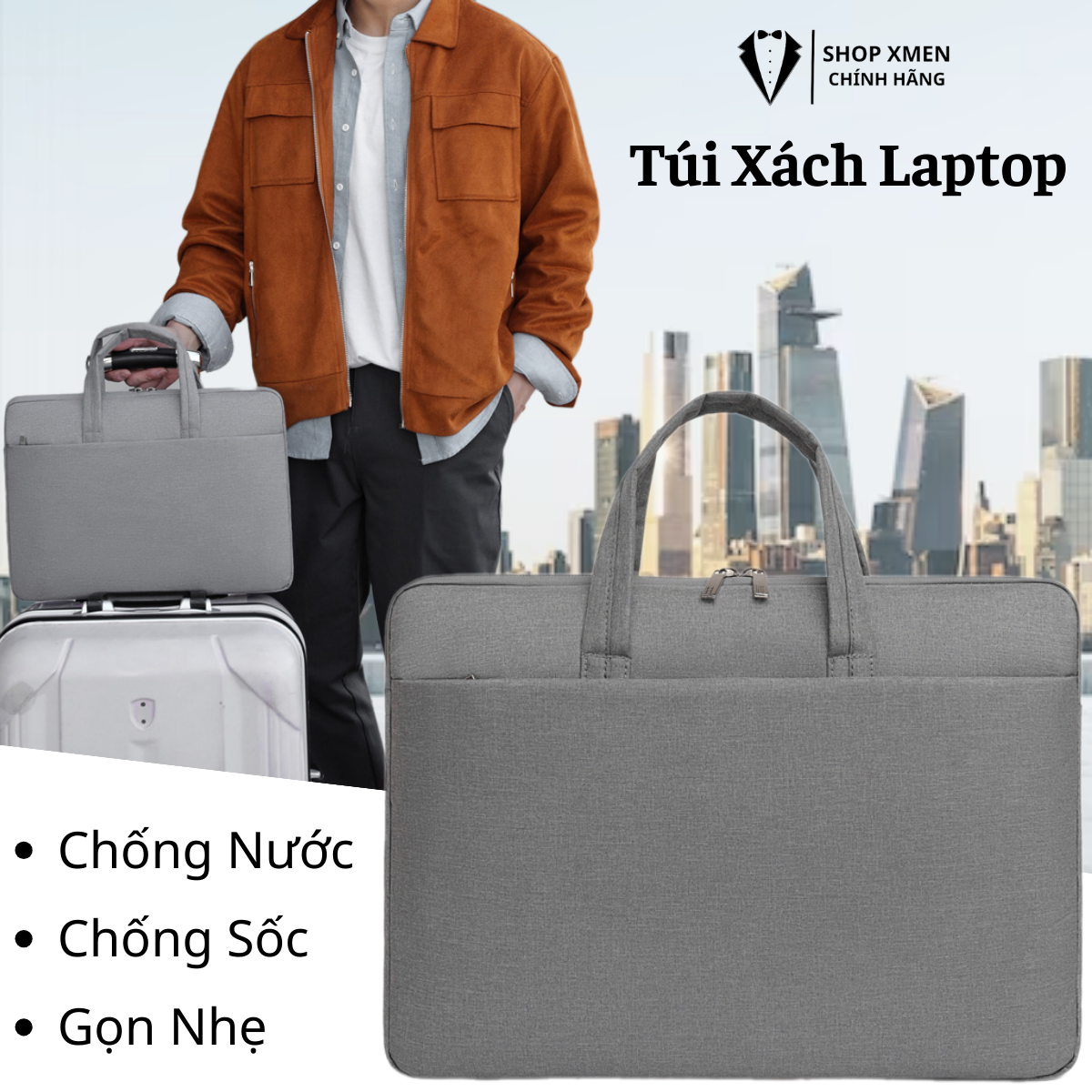 Túi Xách Laptop Chống Sốc Chống Thấm Nước Gọn Nhẹ Tiện Lợi Di Chuyển T12