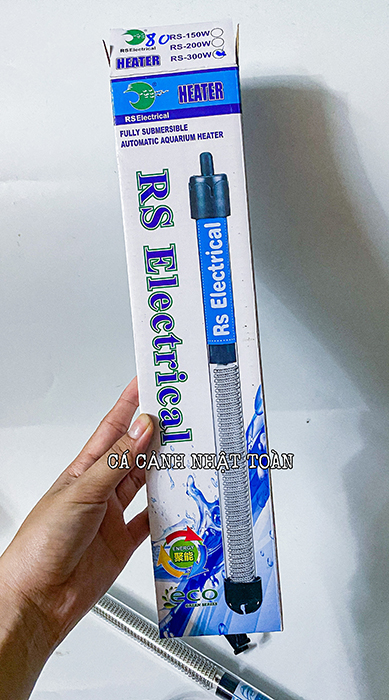 "hoàn tiền đến 10%" cây sưởi hồ cá sobo hs 300w dài 32cm nút chỉnh ở ngoài