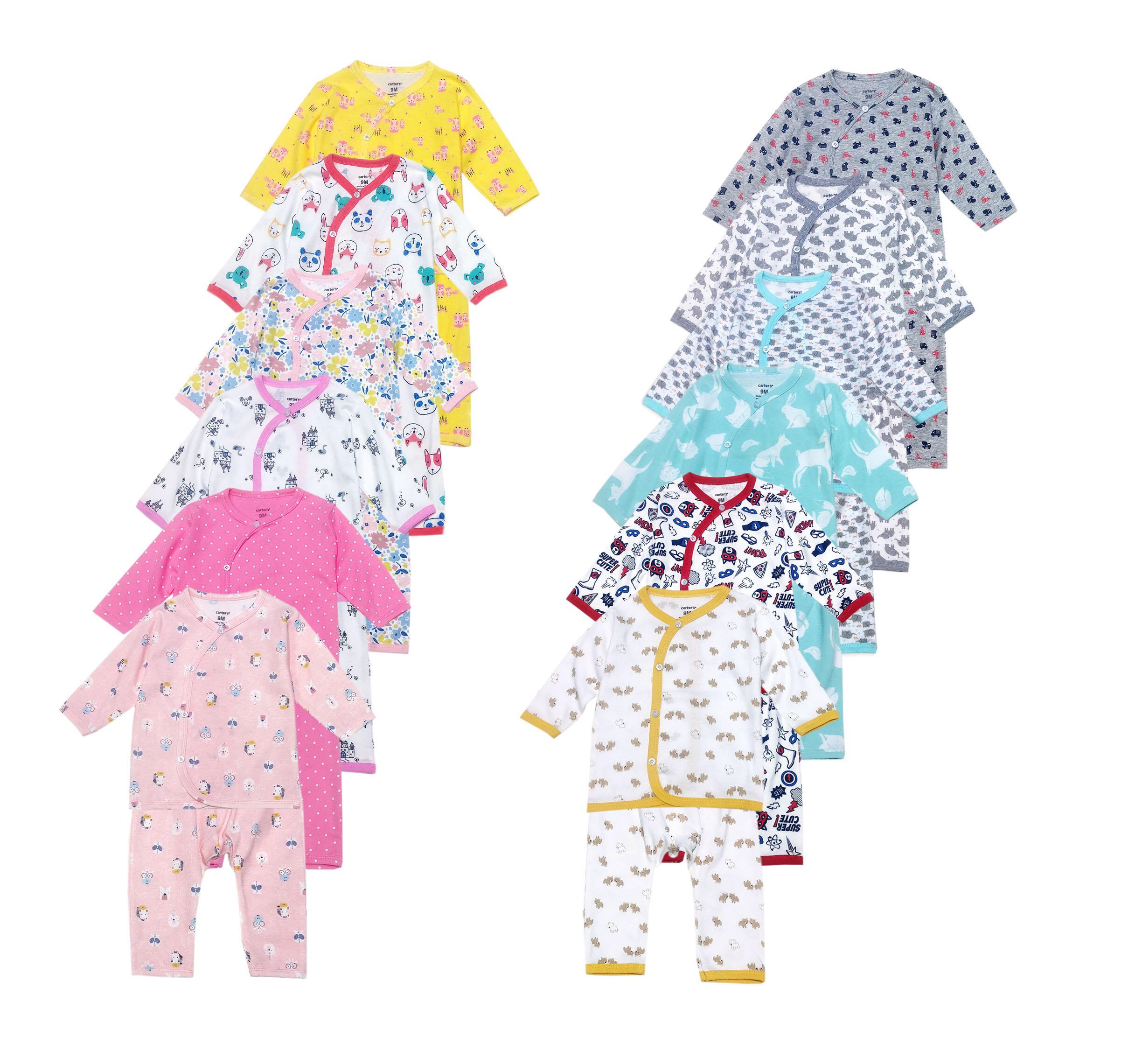 Bộ body sơ sinh carter’s vạt chéo kiểu nhật 6-24m