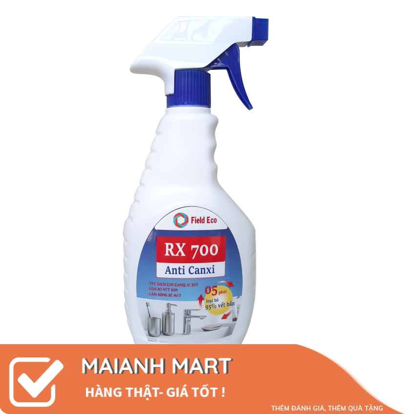 [FreeShip] Chai Tẩy Canxi RX700 500 Ml, Tẩy Cặn Canxi Nhà Tắm, Cặn Canxi Inox, Cặn Canxi Vách Kính- MAMart