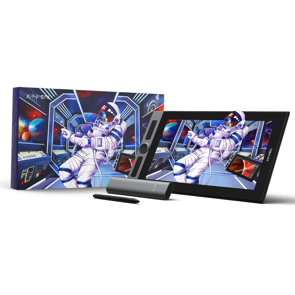 Bảng vẽ màn hình xp-pen artist pro 16 chip x3 2 dial cảm ứng nghiêng 99% adobergb