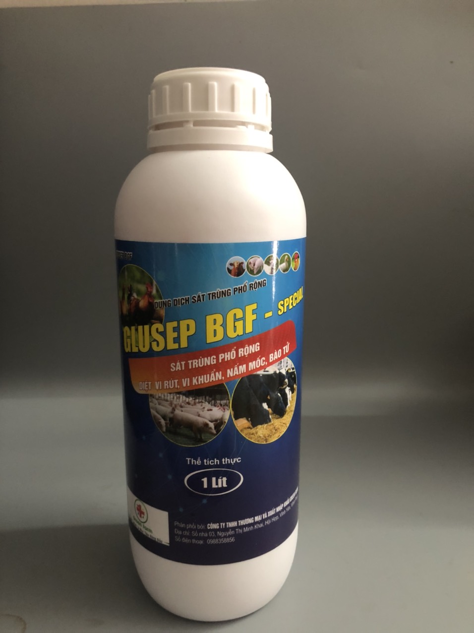 Glusep 1 lít BGF, Thuốc sát trùng chuồng trại dùng trong chăn nuôi