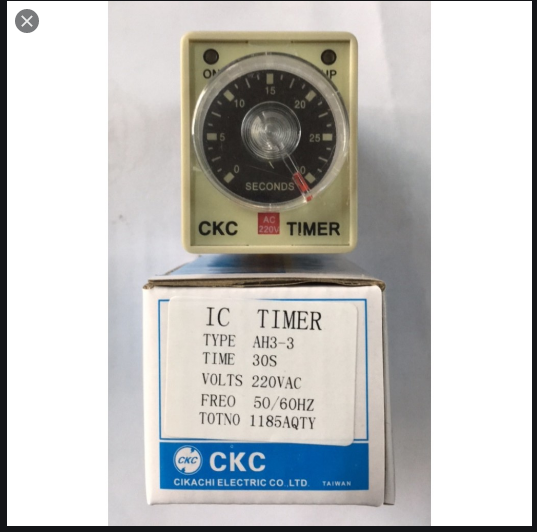 Rơ le thời gian Timer CKC AH3-3 220VAC 30S