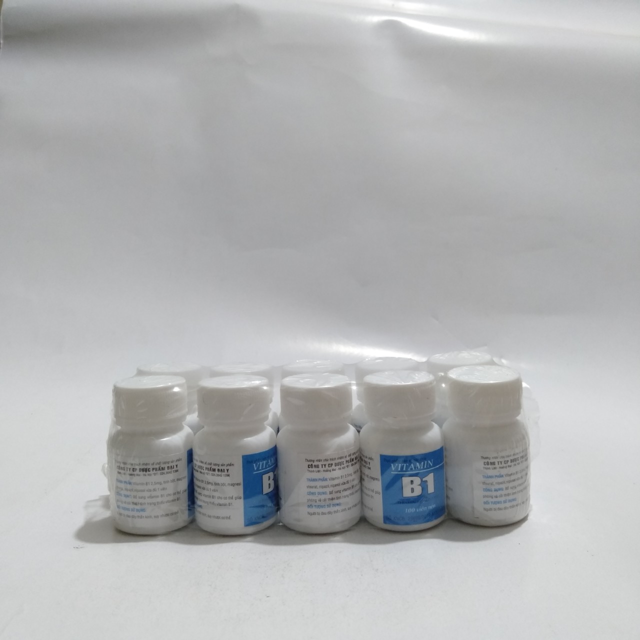 Lốc 10 lọ Vitamin B1 giảm đau dây thần kinh, ăn ngon miệng,kích thích mọc tóc, làm trắng da- Lọ 100 viên