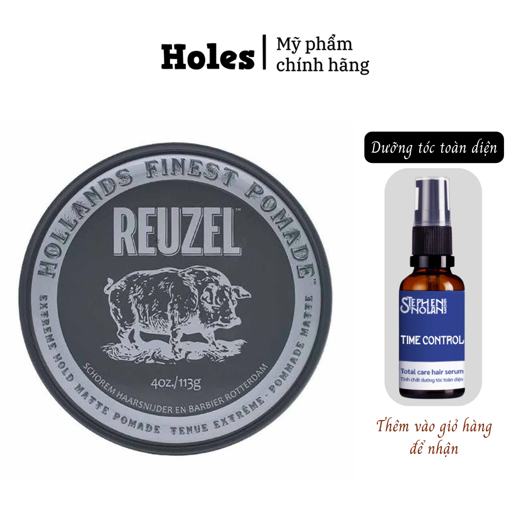 Sáp vuốt tóc Reuzel Extreme Hold Matte Pomade chính hãng