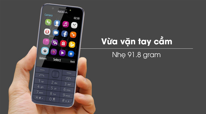 Điện thoại Nokia 230 giá rẻ tặng kèm pin, bộ sạc