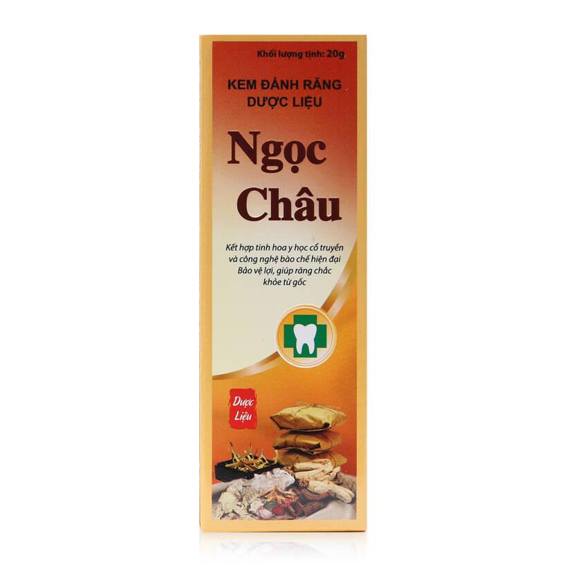 Kem đánh răng dược liệu Ngọc Châu truyền thống tuýp 20grm