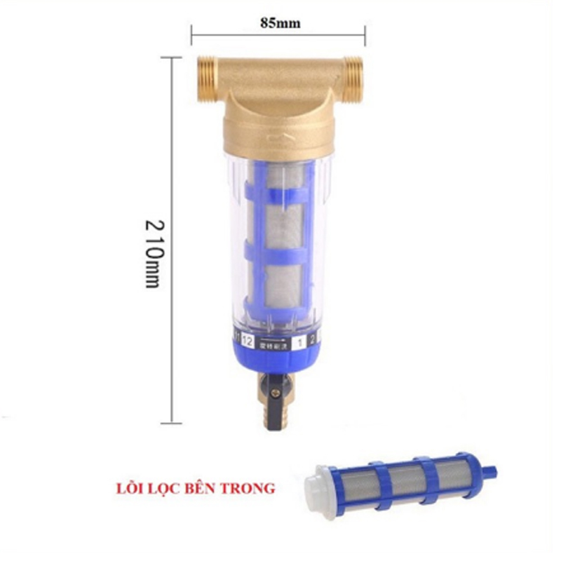 Bộ lọc thô, bộ lọc nước đầu nguồn Ren đồng