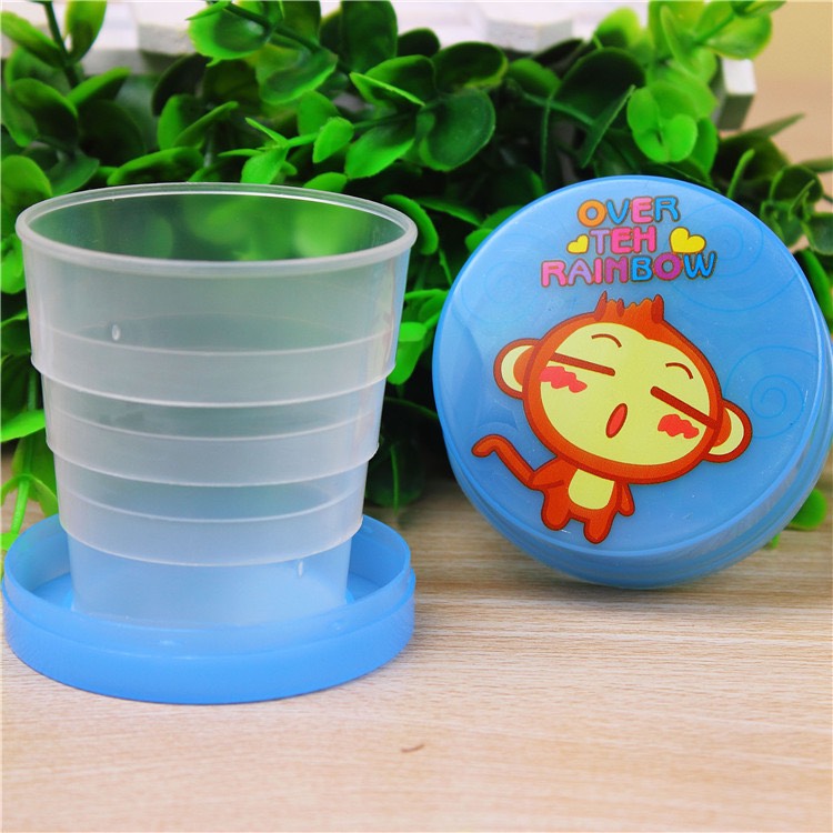 Ly nước gấp gọn hình thú/ ly nhựa gấp gọn hình thú du lịch