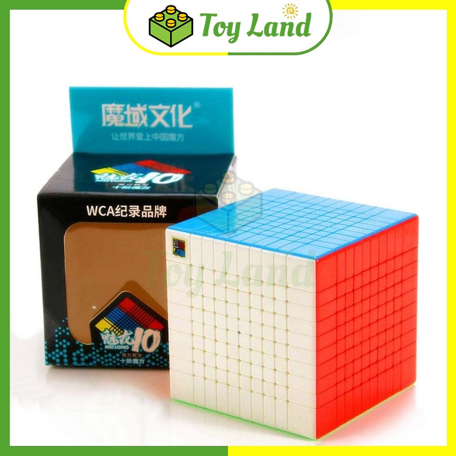 Rubik 10x10 MoYu MeiLong Stickerless Rubic 10 Tầng 10x10x10 Không Viền Đồ