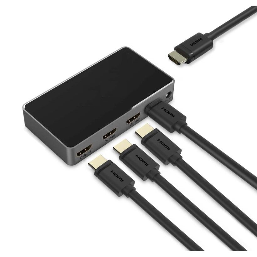 Bộ chia hdmi 1 ra 4 cao cấp unitek v109a hỗ trợ độ phân giải 4k - bộ chia hdmi unitek 1 vào 4 ra hỗ trợ 4k v109a
