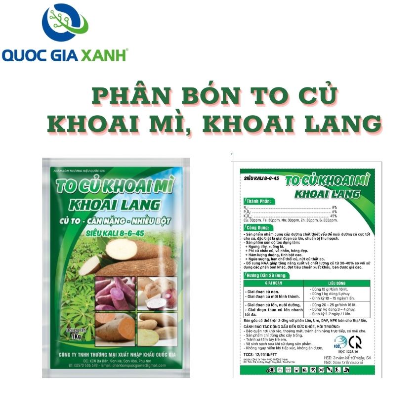 [FREESHIP + QUÀ TẶNG] PHÂN BÓN TO CỦ KHOAI LANG KHOAI MIG GIÚP ĐẠT NĂNG SUẤT CAO
