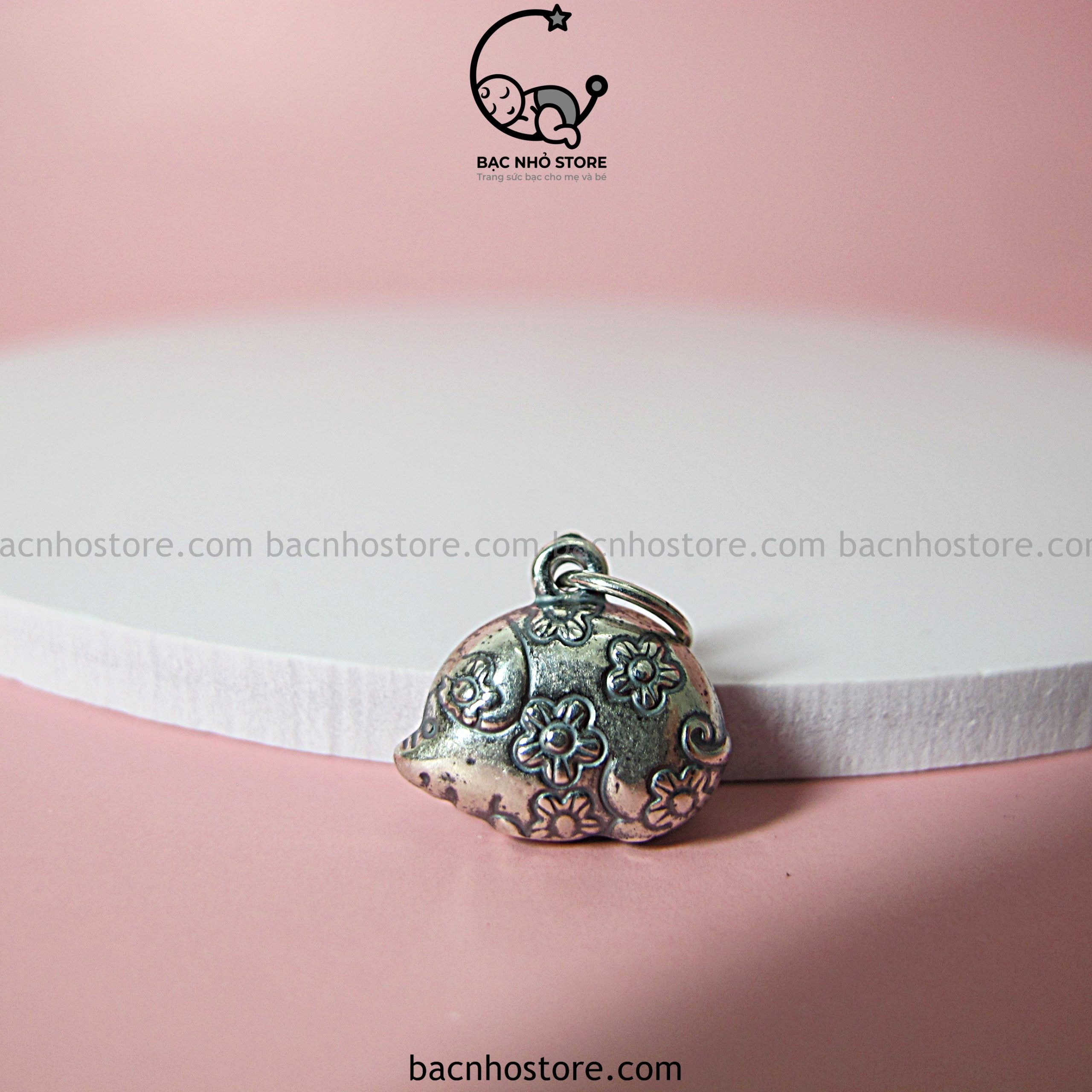 Charm lắc bạc 12 con giáp phồng – tuổi hợi c12zđ