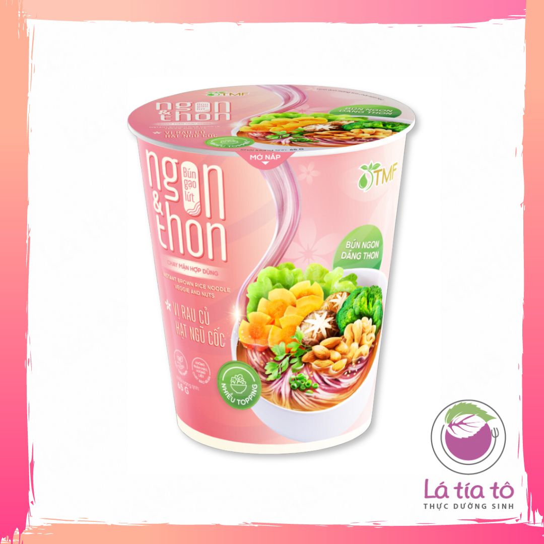 Bún gạo lứt vị rau củ hạt ngũ cốc