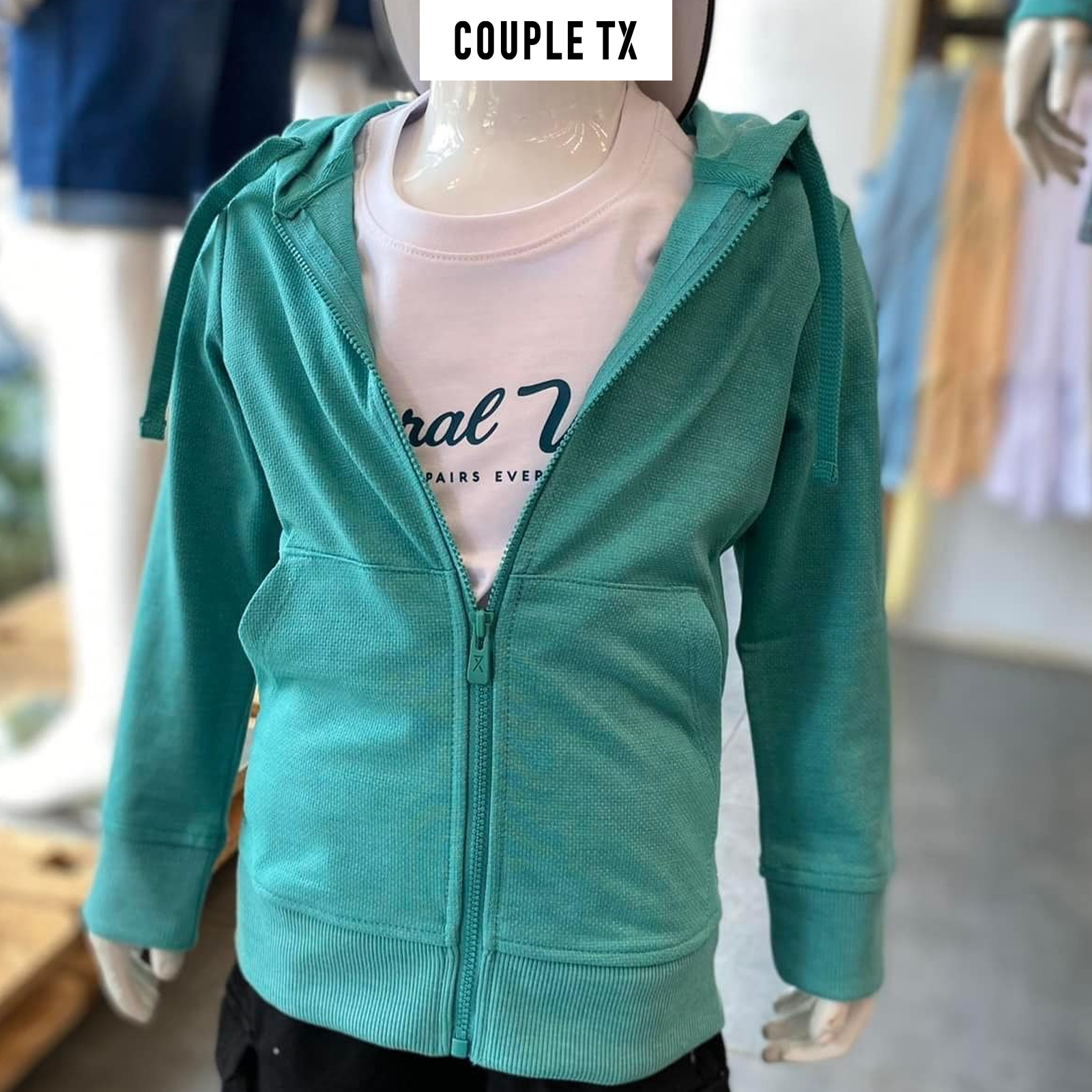 Áo khoác trẻ em couple tx - thun sớ điểm kok 3053