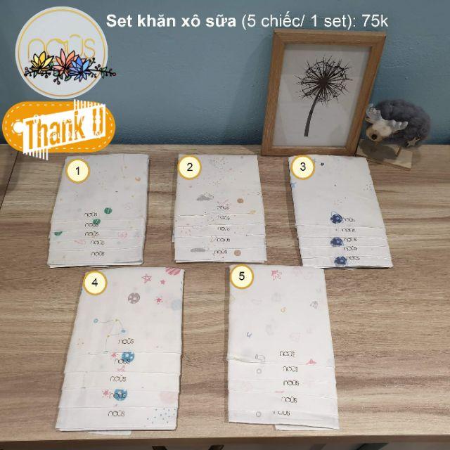 Khăn sữa nous 10 mẫu cho bé trai bé gái
