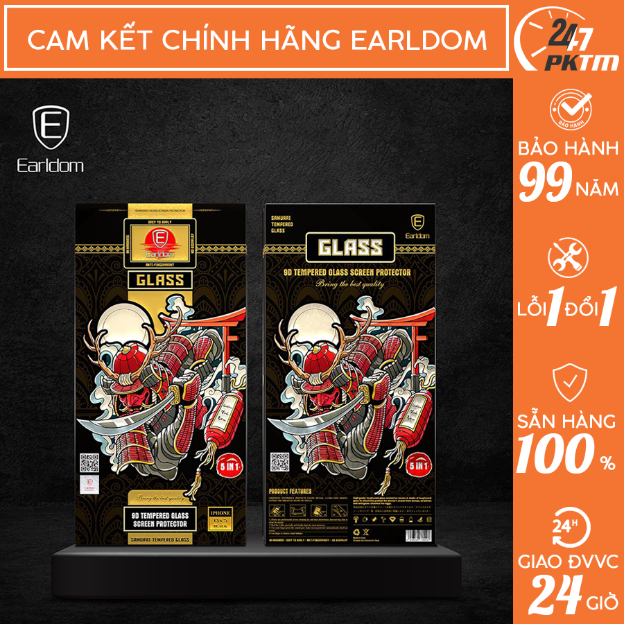 Kính Cường Lực Và Chống Nhìn Trộm Samurai Earldom SE dành cho IP 7Plus/8Plus/X/XS/XR/11/11 Pro/XS Max/11Pro Max/12/12Pro/12Pro/13/13Pro/13Pro Max | 🛑 Phụ Kiện Thông Minh 247 VN 🛑