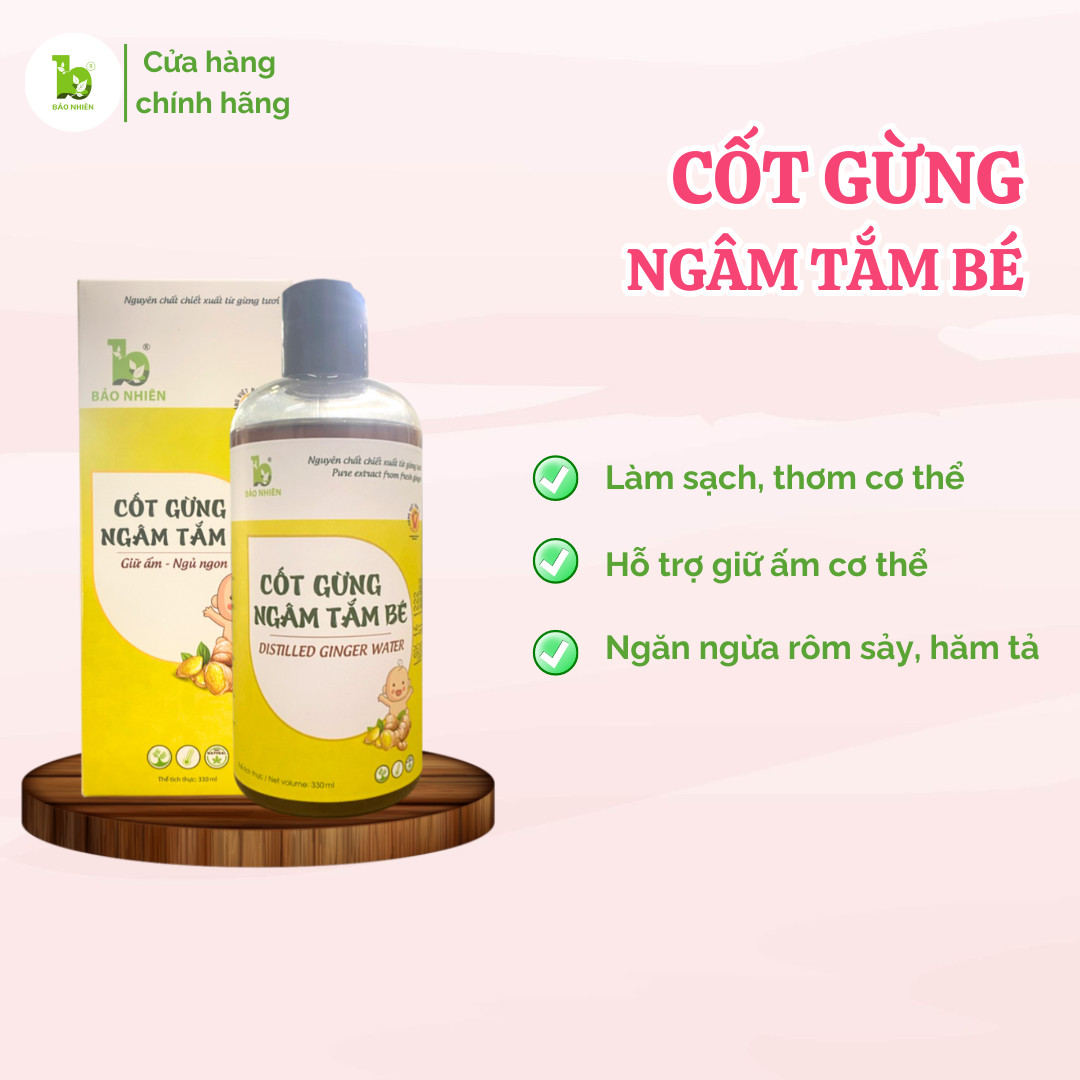 Cốt Gừng Ngâm Tắm Bé Giữ Ấm Ngủ Ngon