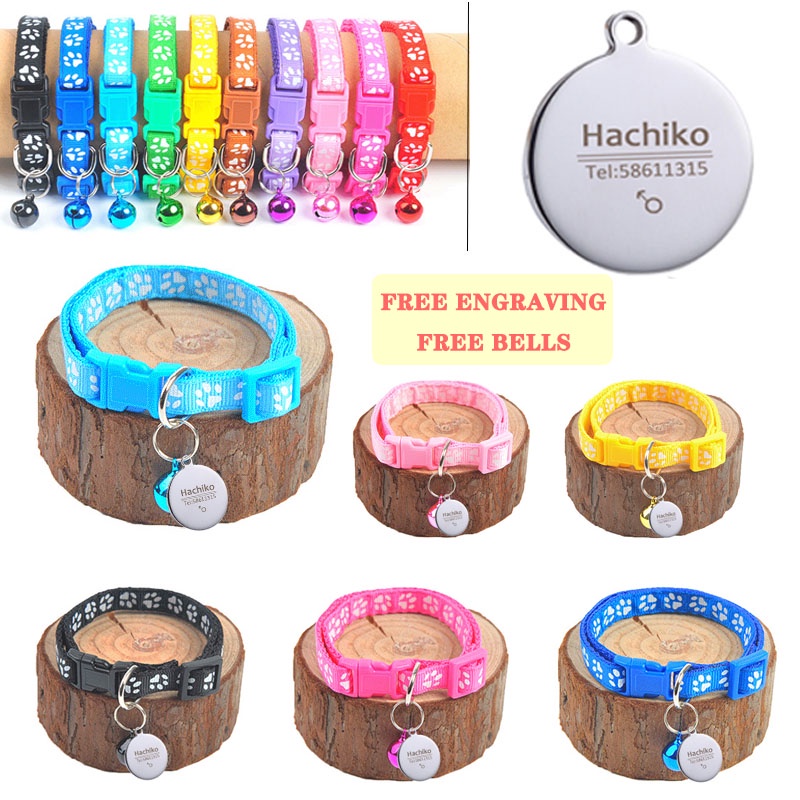 Vòng cổ chó mèo + Thẻ tên thú cưng EzPet