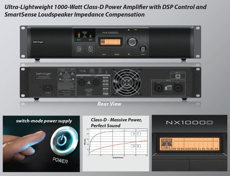 Cục đẩy công suất behringer nx1000d class d 1000w