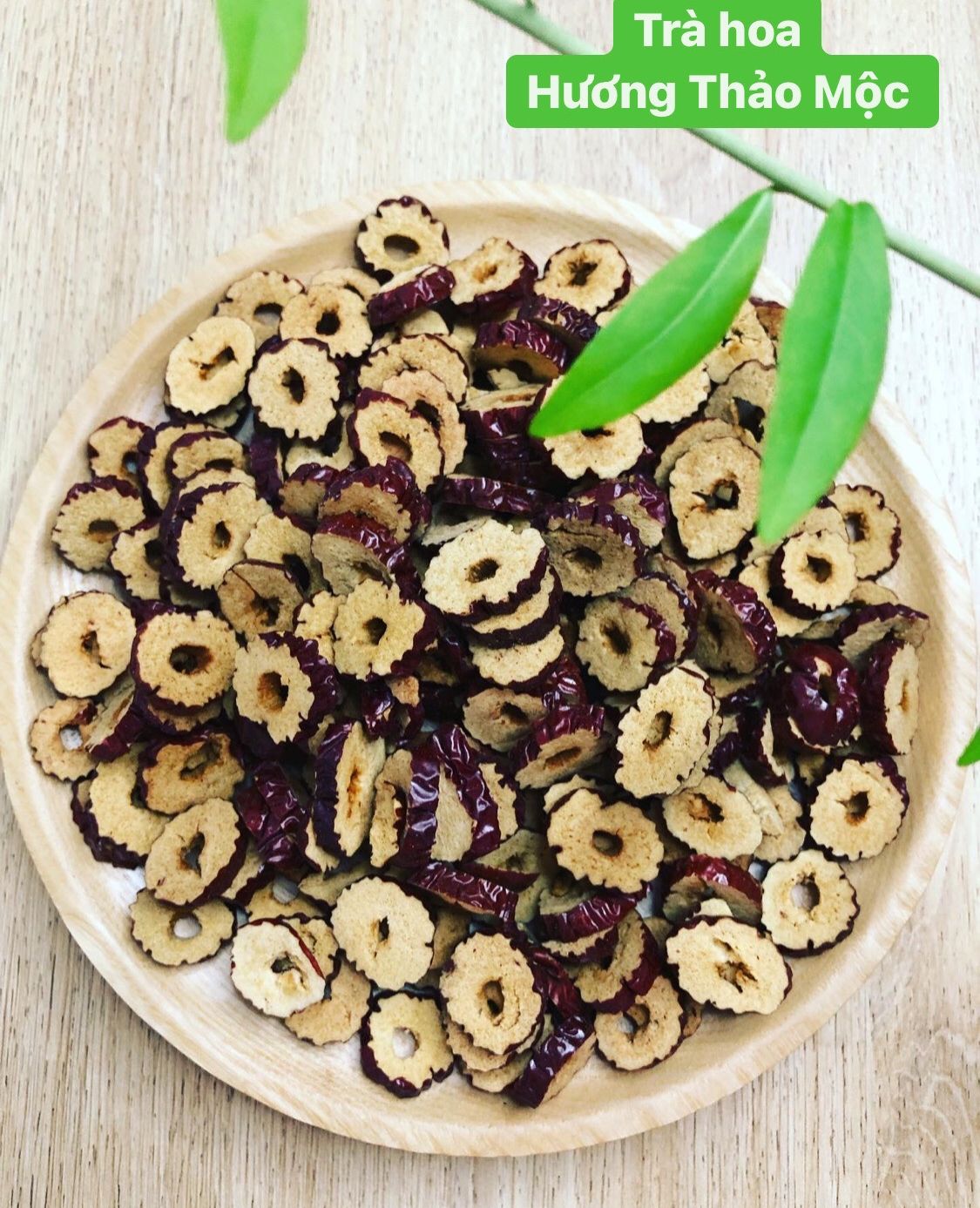 Táo đỏ lát sấy khô 1kg - Hương Thảo Mộc
