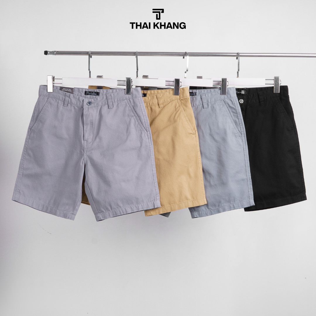  Quần short ngắn kaki nam THÁI KHANG vải cotton 100% dày mềm QUAN07 