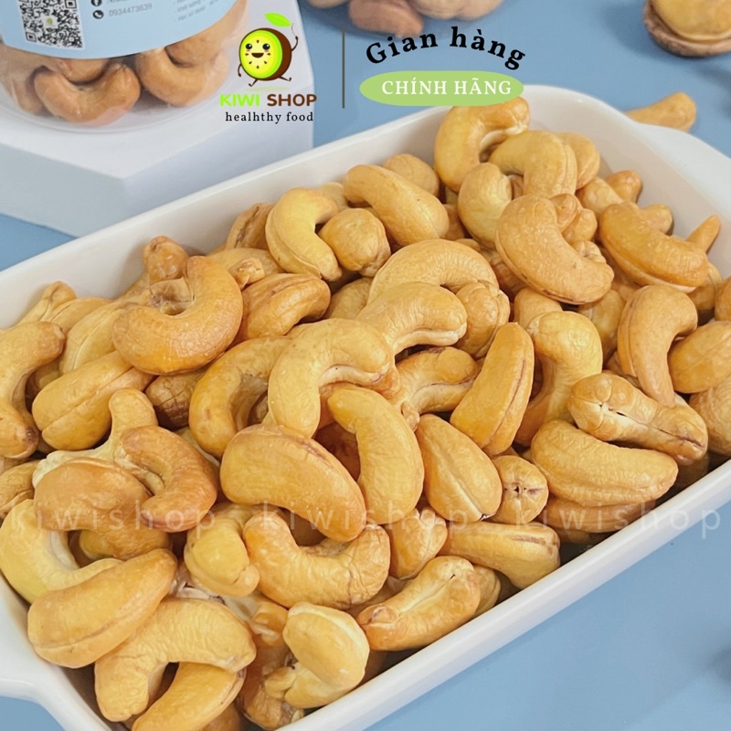 Hạt điều loại A sạch lụa rang muối hũ 500GR