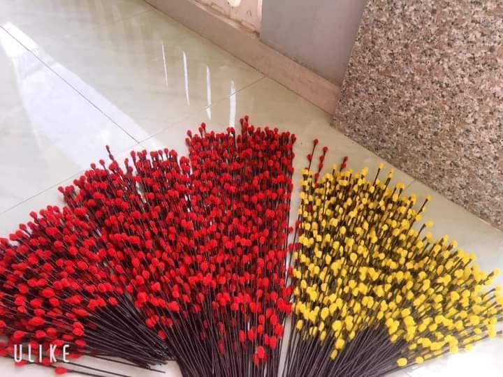 Sét nguyên liệu làm nụ tầm xuân,50 cành dài 80cm