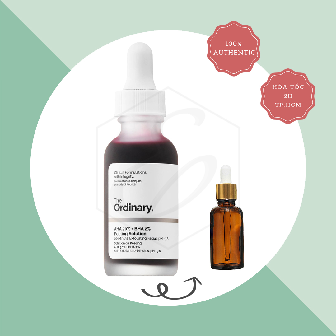 [HCM]Tinh chất The Ordinary AHA 30% + BHA 2% Peeling Solution - 30ml