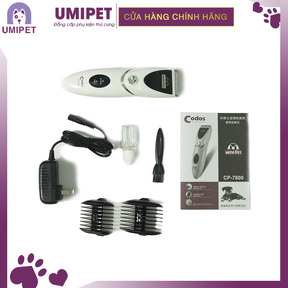 Tông Đơ cắt tỉa lông cho Chó Codos CP-7800 UMIPET dành cho bé trên 8kg