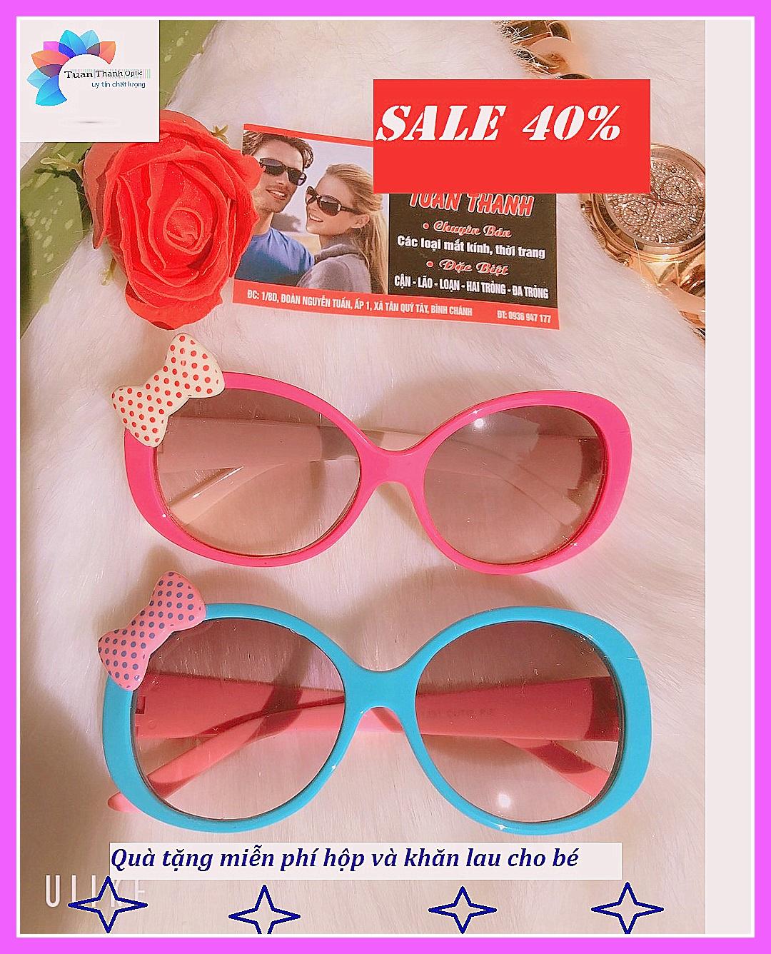 [HCM]Mắt Kính Mát cho bé gái TRÒNG MÀU NHẠT ĐI NGÀY ĐÊM kiểu dáng siêu dễ thương màu tươi sáng 1231A7 ảnh thật TẶNG HỘP VÀ KHĂN cho bé