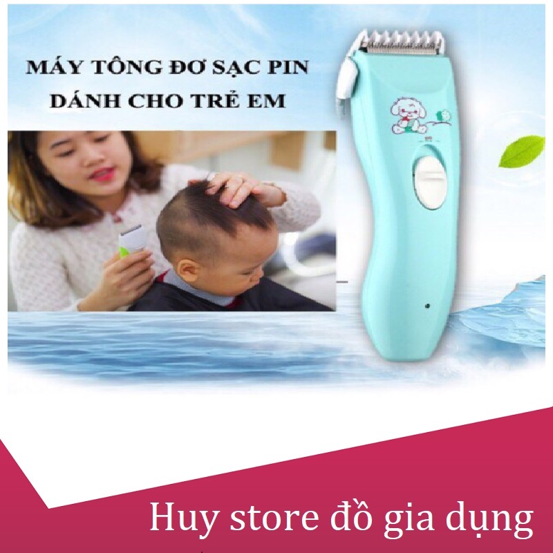 Tông Đơ Cắt Tóc Trẻ Em sạc pin TOIR Tặng Kèm 4 Đầu Cữ Cắt An Toàn