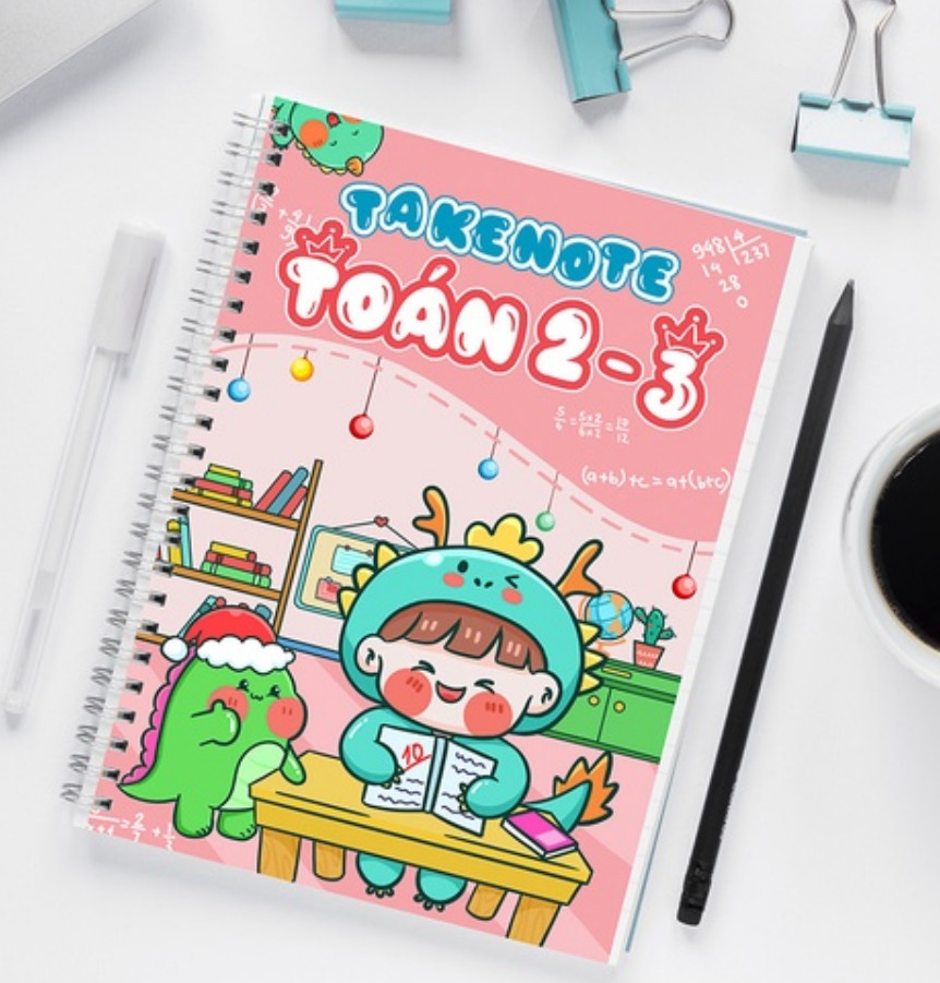 Sổ takenote toán 2-3 khổ a5